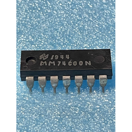 Lot x 2 ci MM74C00N~ ic MM74C00 N dip14 NS  Integrated Circuit NOS (TIRO6)