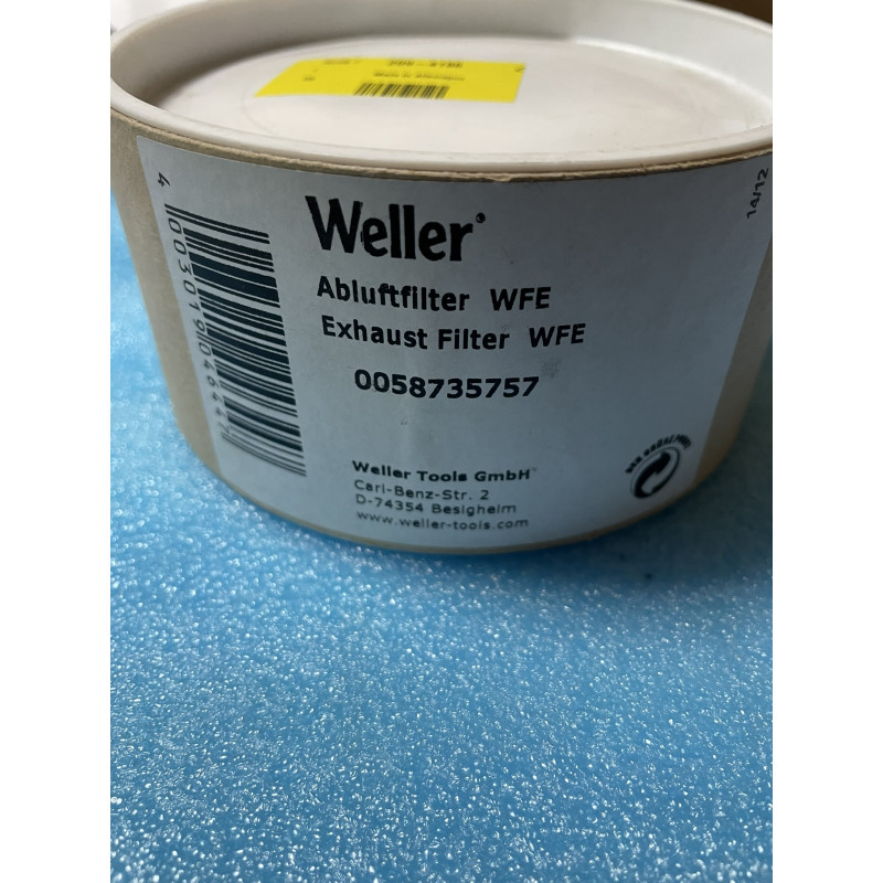 0058735757 Filtre de rechange WFE Weller à utiliser avec WFE (M13)