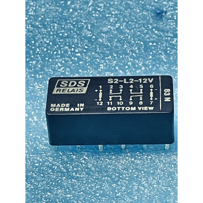 SDS Relais relay  S2-L2-12V  made in Germany