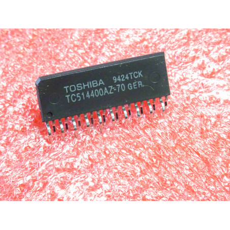 ci Toshiba TC 514400 AZ -70 ~ ic TC514400AZ-70 ~ 4Mb (1048576x4-bit) DRAM , row address strobe acces time 70ns ~ ZIP20 (5R7)