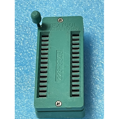 IC ZIF Socket ~ Support ci dip28 à insertion nulle ~ Textool 228-3345 (3A)