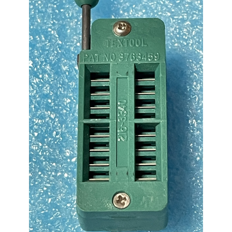 IC ZIF Socket ~ Support ci dip16 à insertion nulle ~ Textool 216-3340 (3A)