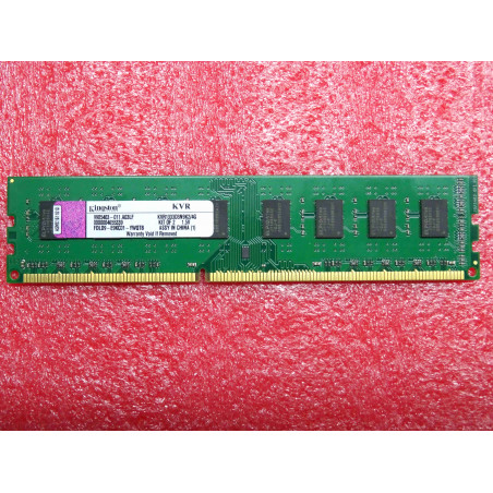 1 barette de 2Go de RAM DDR3 ~ kingston KVR1333D3N9K2/4G ~ 2GB 2Rx8 256Mx64-Bit PC3-10600 CL9 SDRAM 240-Pin DIMM