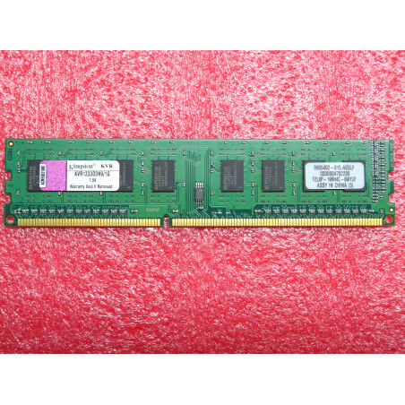 barette de 1Go de RAM DDR3 ~ kingston KVR1333D3N9/1G ~ 1GB 1Rx8 128Mx64-Bit PC3-10600 CL9 SDRAM , 240-Pin DIMM