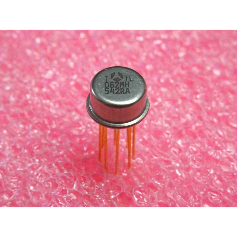 ci TL 062 MH ~ ic TL062MH ~ low power J-FET dual operational amplifier ~ boîtier métal 8-pin