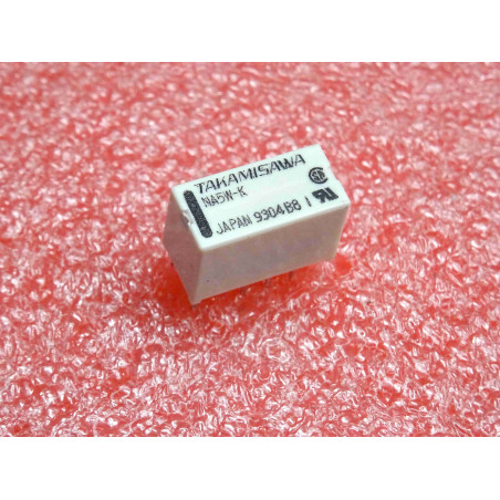 relais Takamisawa NA5W-K minature relay 2-pole NA series 1→2A (for signal switching) plastik sealed 2formC DPDT coil 5Vdc (5R7)