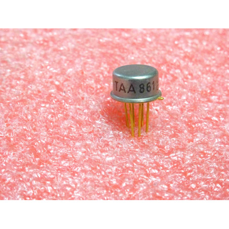 ci TAA 861 ~ ic TAA861 ~ operational amplifier ~ boîtier métal 6-pins