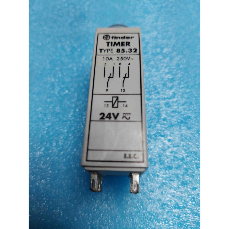 Timer Tempo Minuterie Finder 8532 24V ac/dc contact 10A 250Vac Bobine 24V 85.32