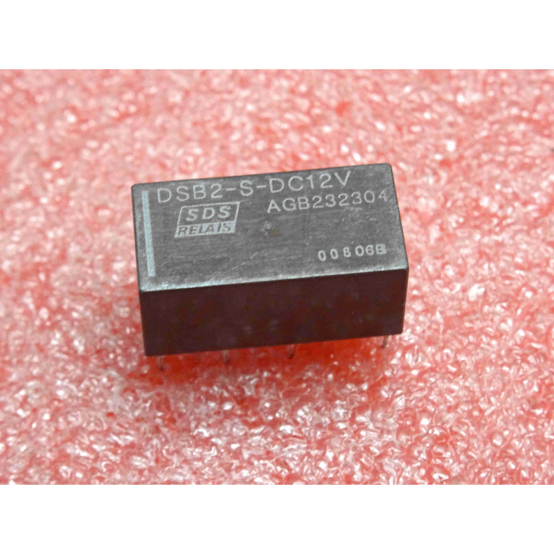 SDS relais ~ DSB2-S-DC12V ~ coil 12Vdc , 8-pins , 20x10x10mm (5R11)