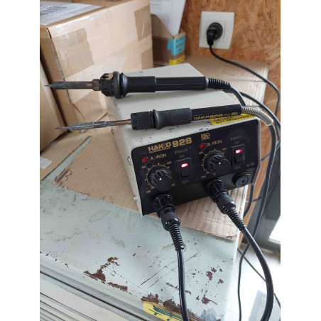 Station de soudage HAKKO 928 + 2 Fers Occasion testé OK, léger bruit du transfo (N17)