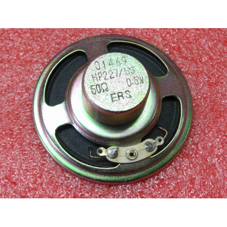 alnico haut-parleur 50 ohms 0.5W HP227/50 01469 ERS 57x8mm magnétique