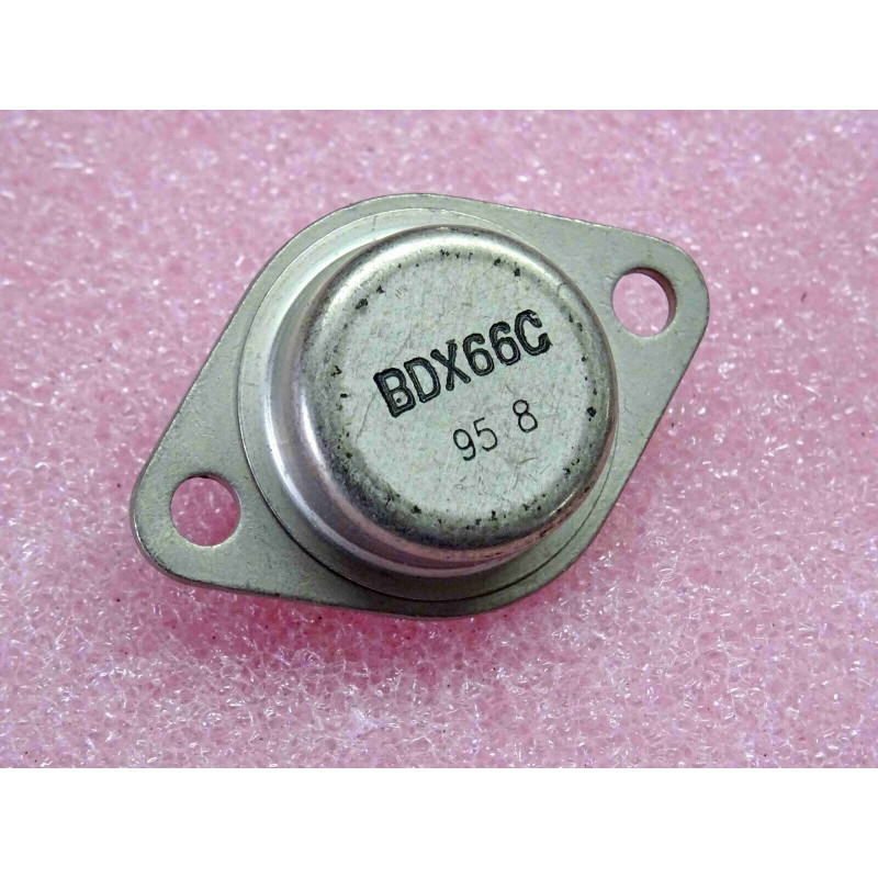 transistor BDX 66 C ~ BDX66C ~ Si PNP, Vce max 120v, Ic max 20A ~ boîtier TO3