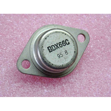 transistor BDX 66 C ~ BDX66C ~ Si PNP, Vce max 120v, Ic max 20A ~ boîtier TO3