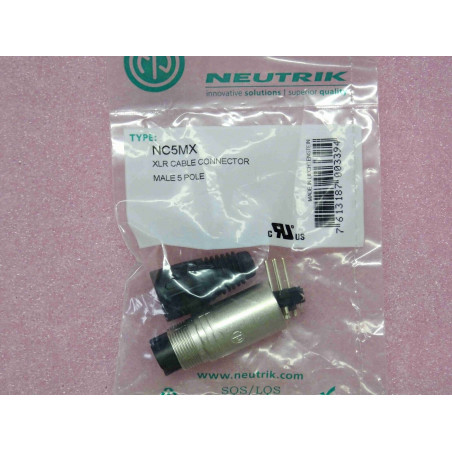 neutrik NC5MX mâle 5 pôles ~ XLR cable connector