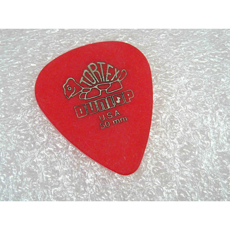 Lot x6: mediator / plectre tortex dunlop ~ 0.50mm , rouge