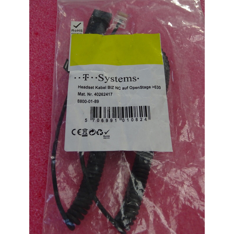 JABRA Quick Disconnect (QD) to Modular (RJ)  8800-01-89 headset kabel biz