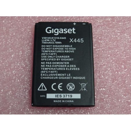 Accus Original Gigaset V30145-K1310-445 3.7V 750Mah pour SL750H pro SL785 etc...