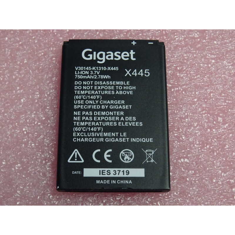 Batterie  Original Gigaset  X445  3.7V 750Mah pour SL750H pro SL785 etc...