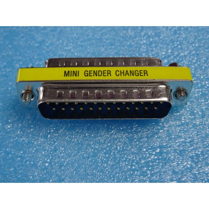 Mini Changeur de Genre DB25 M / M Adaptateur Sub-D 25 -Mâle Gender Changer Sub-d