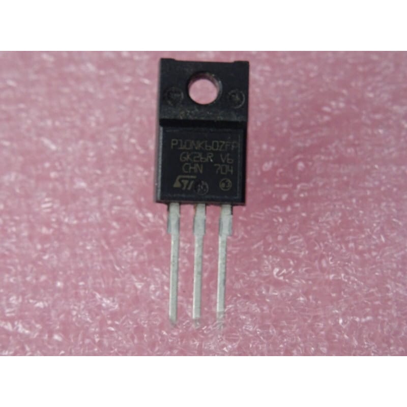 Lot de 2p P10NK60ZFP / STP10NK60ZFP / TRANSISTOR MOSFET TO-220FP 2 PIECES