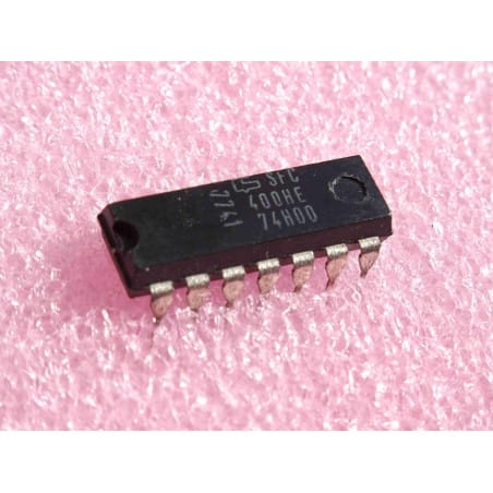 ci SFC 400 HE ~ ic SFC400HE (- SN74H00N) ~ 2-input NAND gates ~ DIP-14 (PLA026)