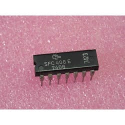 ci SFC 408 E ~ ic SFC408E (- SN7408) ~ quadruple 2-input AND ~ DIL-14 (PLA042)