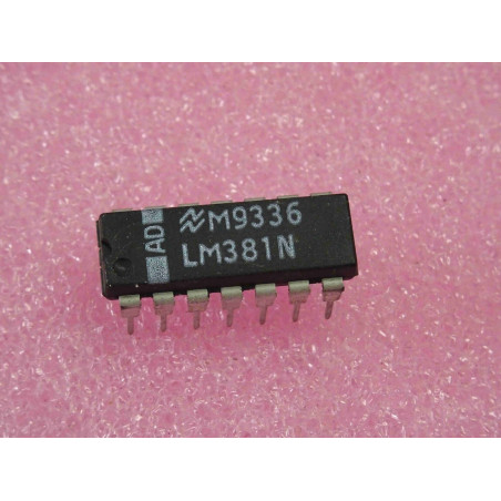 ci LM 381 N ~ ic LM381N ~ low noise dual preamplifier ~ DIP-14 ns (PLA043)