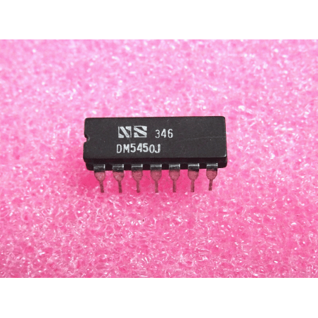 ci DM5450J ~ ic  DM 5450 J  ~ 2-wide 2-input AND-OR-INVERT gate ~ DIP14 (PLA043)