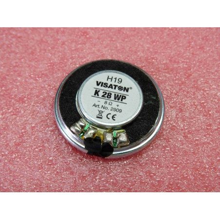 haut parleur miniature 28mm 8ohms 1W (2W max)visaton K28WP 300-20000Hz 76dB IP65