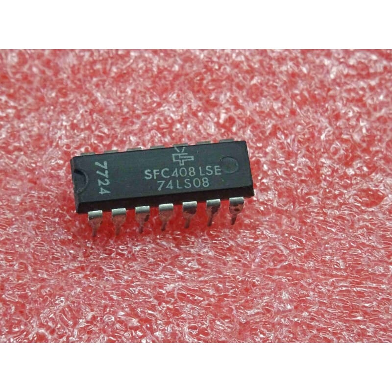 ci SFC 408 LSE ~ ic SFC408LSE ~ 74LS08 ~ quad 2-input AND gate ~ DIP14 (PLA015)