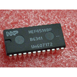 ci HEF 4514 BP ~ HEF4514BP 1-of-16 decoder/demultiplexer +input latches (PLA039)