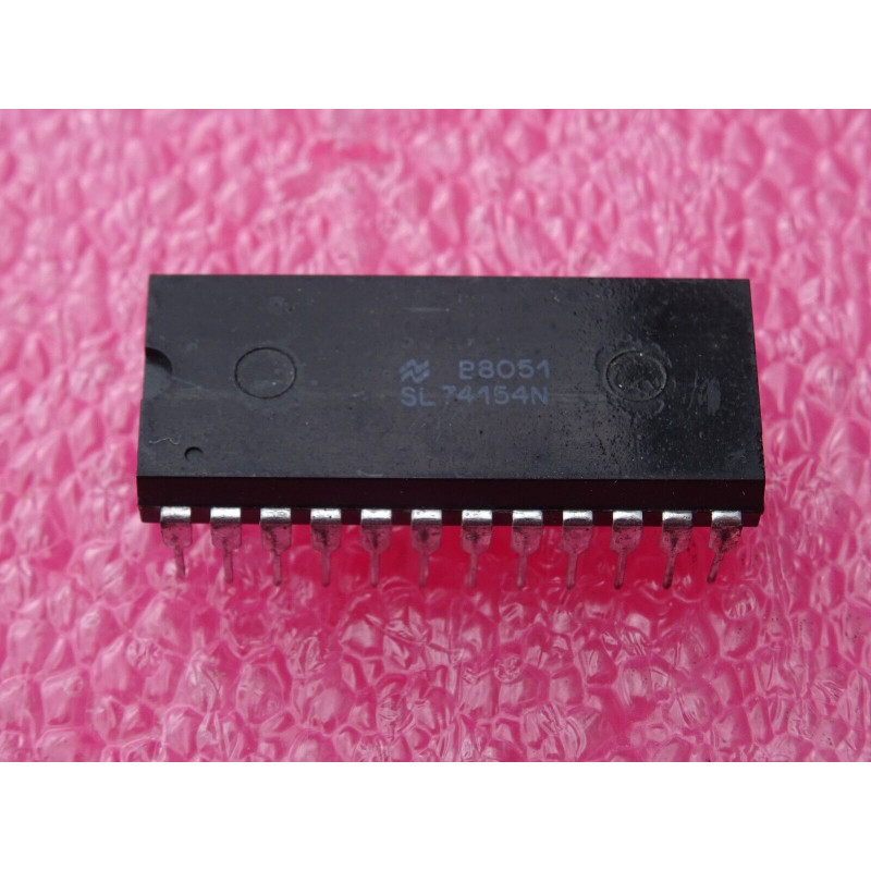 SL 74154 N  ~  SL74154N (SN74154N) ~ 4 to 16 line decoder/demultiplexer (PLA037)