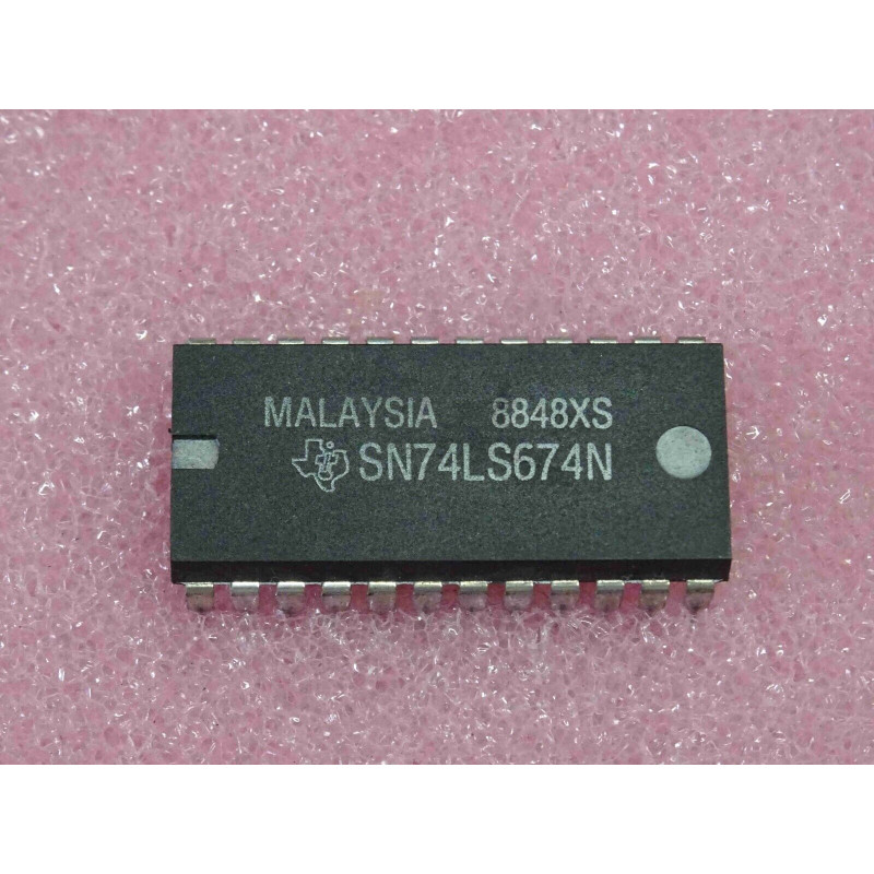 ci SN 74LS674 N ~ ic SN74LS674N ~ 16-bit shift register ~ DIP24 (PLA040)