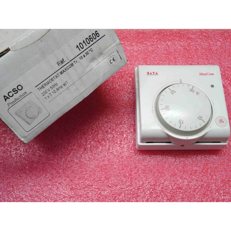 ASCO 1010606 thermostat maxcom Tr_ 10°C-30°C 230v 50Hz 1 Travail 10 Amp ac1 IP20