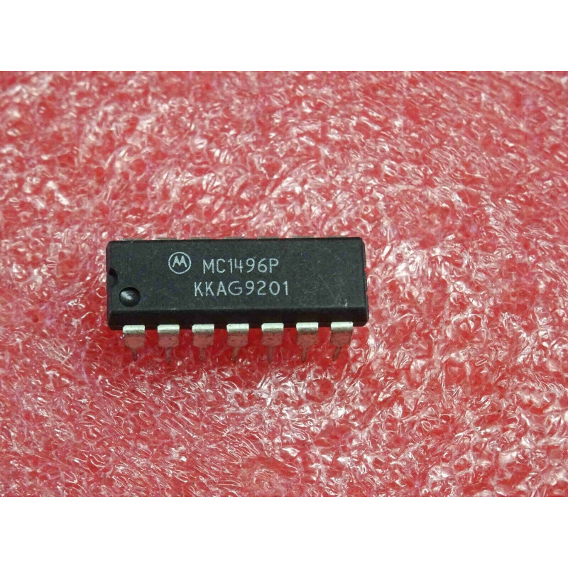 ci MC 1496 P ~ ic MC1496P ~ balanced modulator/demodulator ~ DIP14 motorola