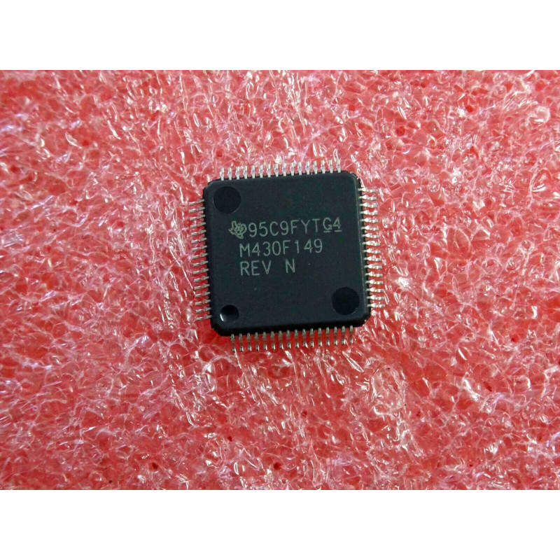 ci MSP 430F149 IPMR ~ ic MSP430F149IPMR ~ SMD ~ microcontroller 16-bit RISC CPU