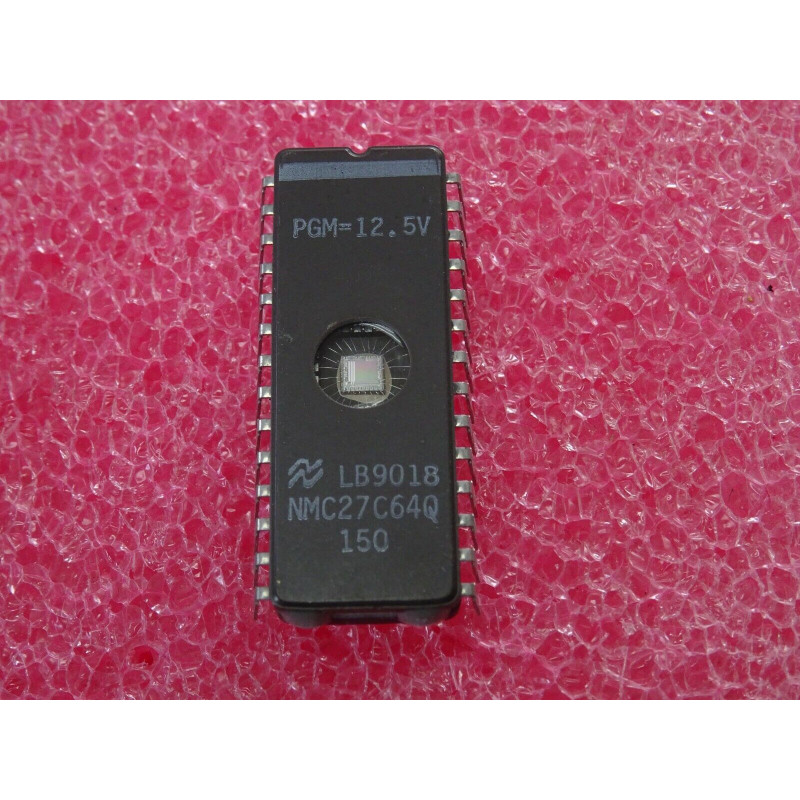 ci  NMC27C64Q150 ~ ic dip28 NMC27C64Q-150 ~ 27C64 150ns de chez NS (barrettes)