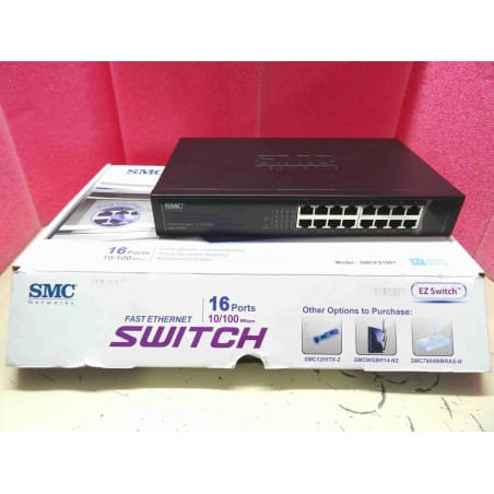 switch ethernet RJ45 SMC Networks SMCFS1601 16-ports 10/100Mbps