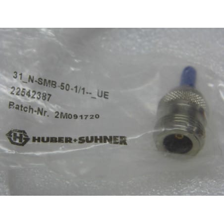 Adaptateur RF N_femelle/SMB_femelle Huber & Suhner 22542387 31_N-SMB-50-1/1--_UE