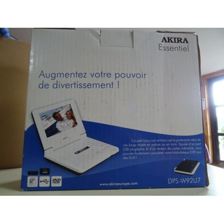 Lecteur DVD Portable AKIRA Essentiel DPS-W92U7 Ecran 16:9 de 7" 480*234