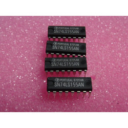 Lot X4  CI IC SN74LS155AN - SN 74LS155 AN - 74LS155 DIP16 de chez TEXAS (DIV21) 