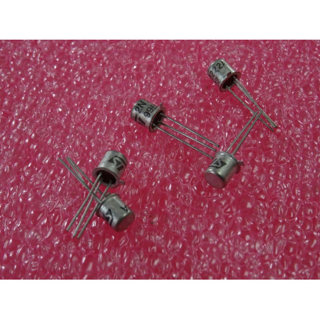 Lot de 5p 2N2222A npn transistor bipolaire, 0.6A 40V TO-18 metal de chez ST