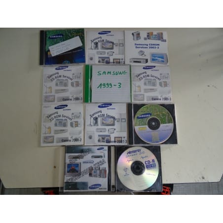 Lot de 12 CD SAMSUNG CDROM SERVICES 1999 à 2002 environ