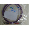 Cordon Câble Duplex Fibre Optique OM3 50/125  Violet LSZH  LC/LC  - 2 mètres