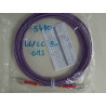 Cordon Câble Duplex Fibre Optique OM3 50/125 Violet LSZH LC/LC - 5 mètres