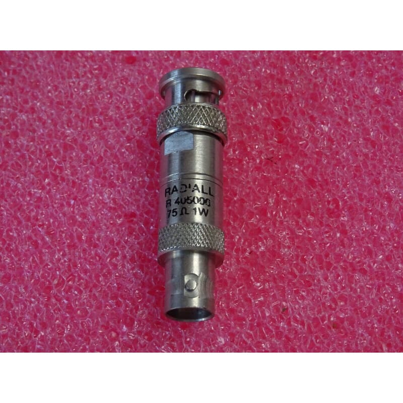 Adaptateur RF BNC Male - Femelle 75 ohms 1W RADIALL R405006000 (casier 87c)