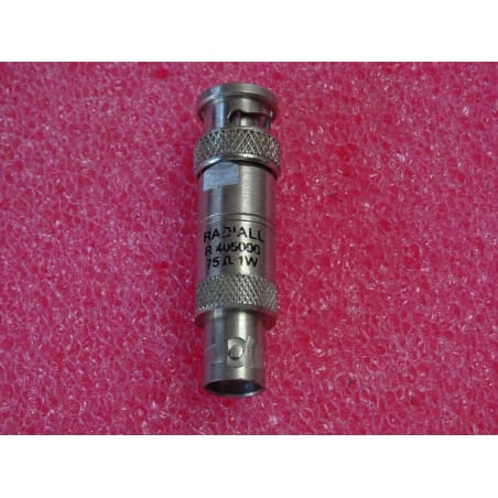 Adaptateur RF BNC Male - Femelle 75 ohms 1W RADIALL R405006000 (casier 87c)