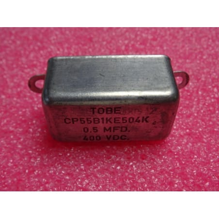 Lot de 2 Condensateurs à Bain d'huile 0.5µF ~ 0.50UF  400Vdc  TOBE CP55B1KE504K