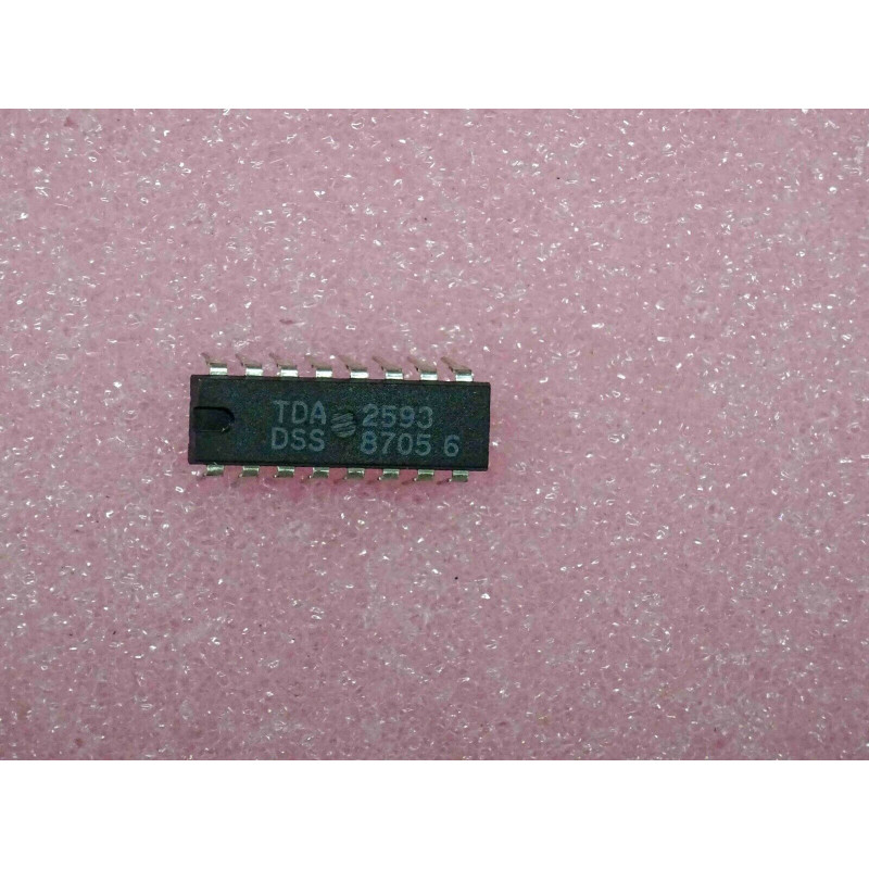 ci TDA 2593 TDA2593 synchro & horizontal deflection control for C-TV set(PLA019)