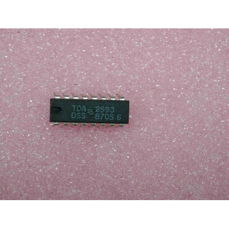 ci TDA 2593 TDA2593 synchro & horizontal deflection control for C-TV set(PLA019)